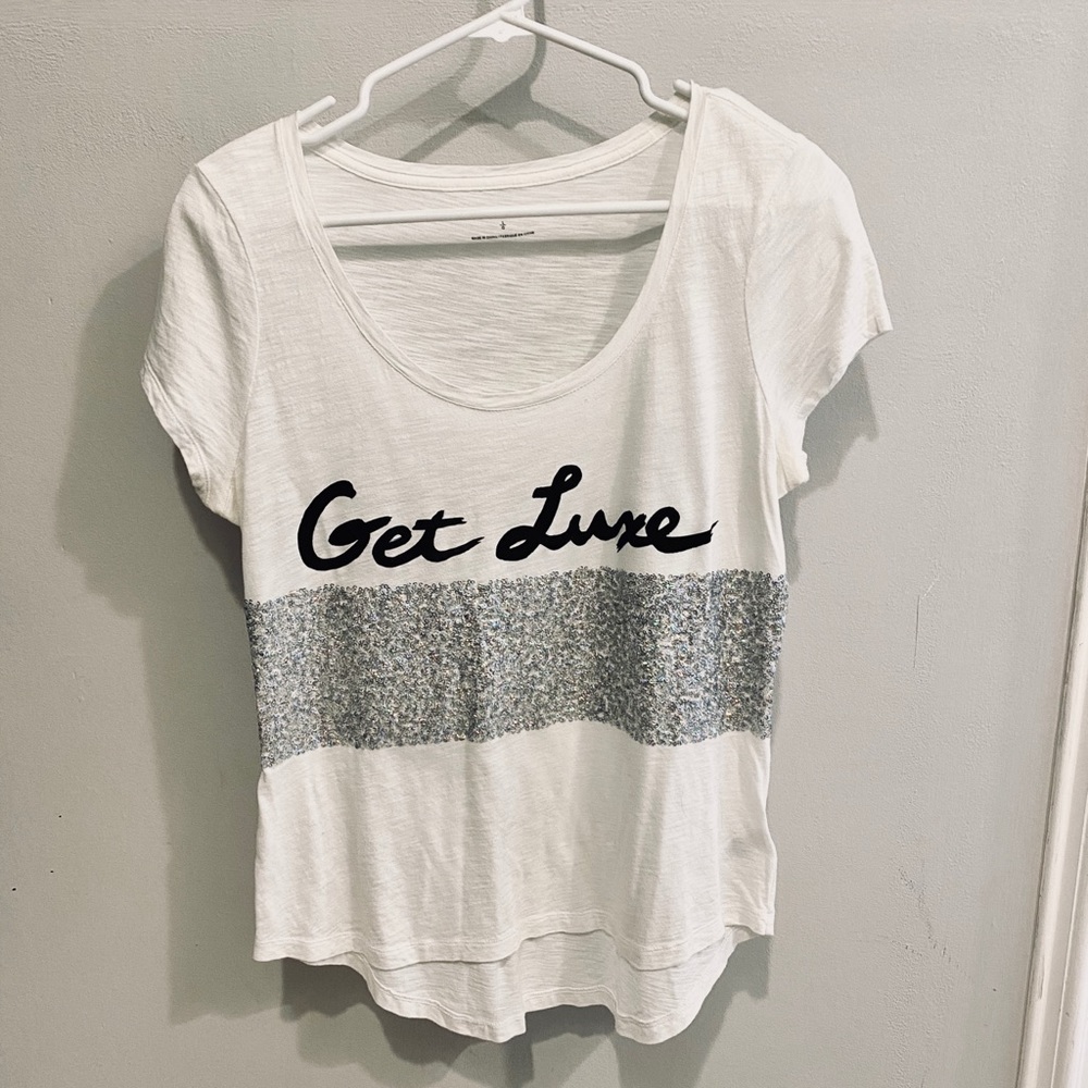 EXPRESS white graphic tee